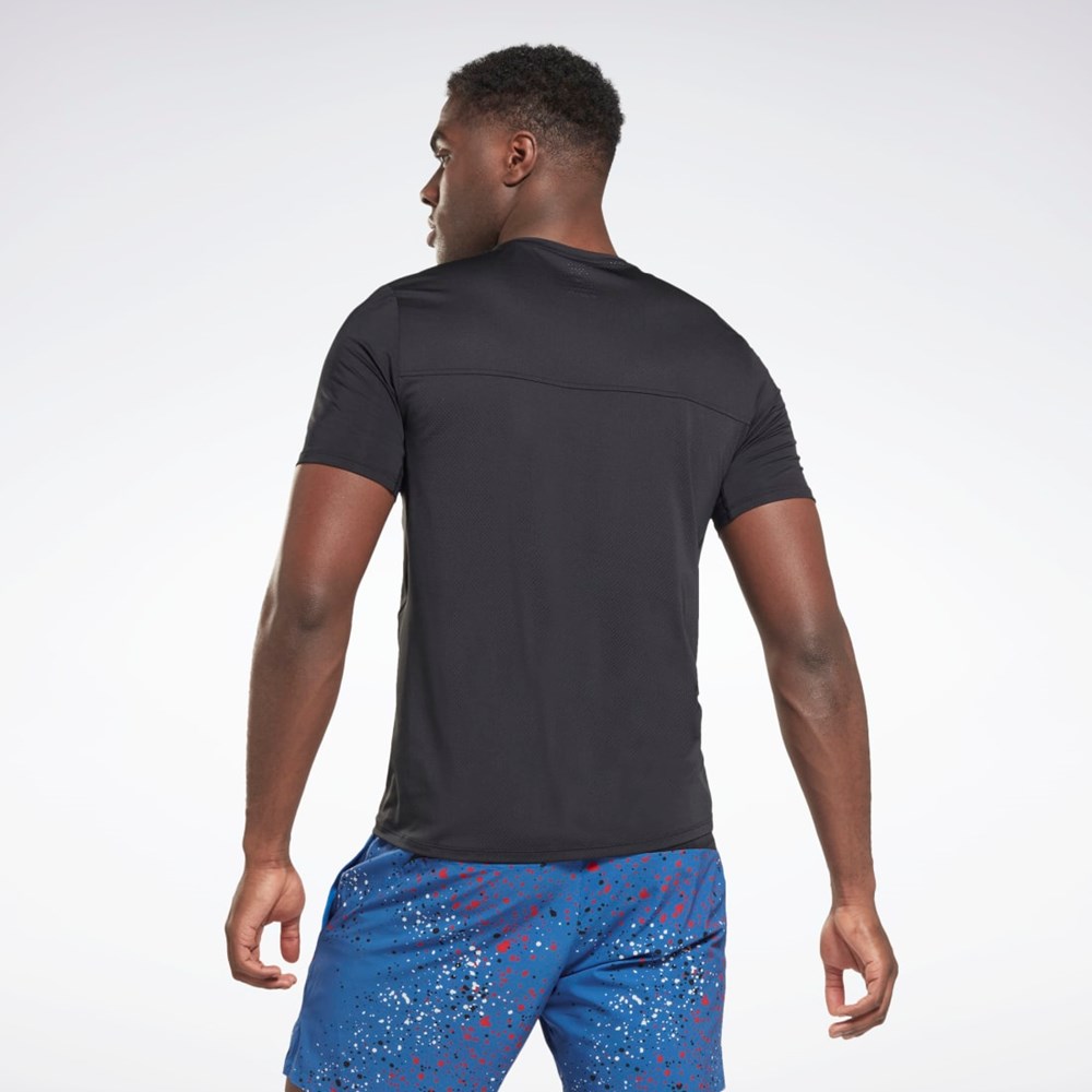 Reebok ACTIVCHILL Grafisk Athlete T-Shirt Sort | ZFR382097