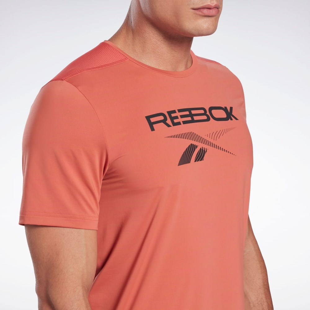 Reebok ACTIVCHILL Grafisk Move T-Shirt Rhodonite | DOK520396