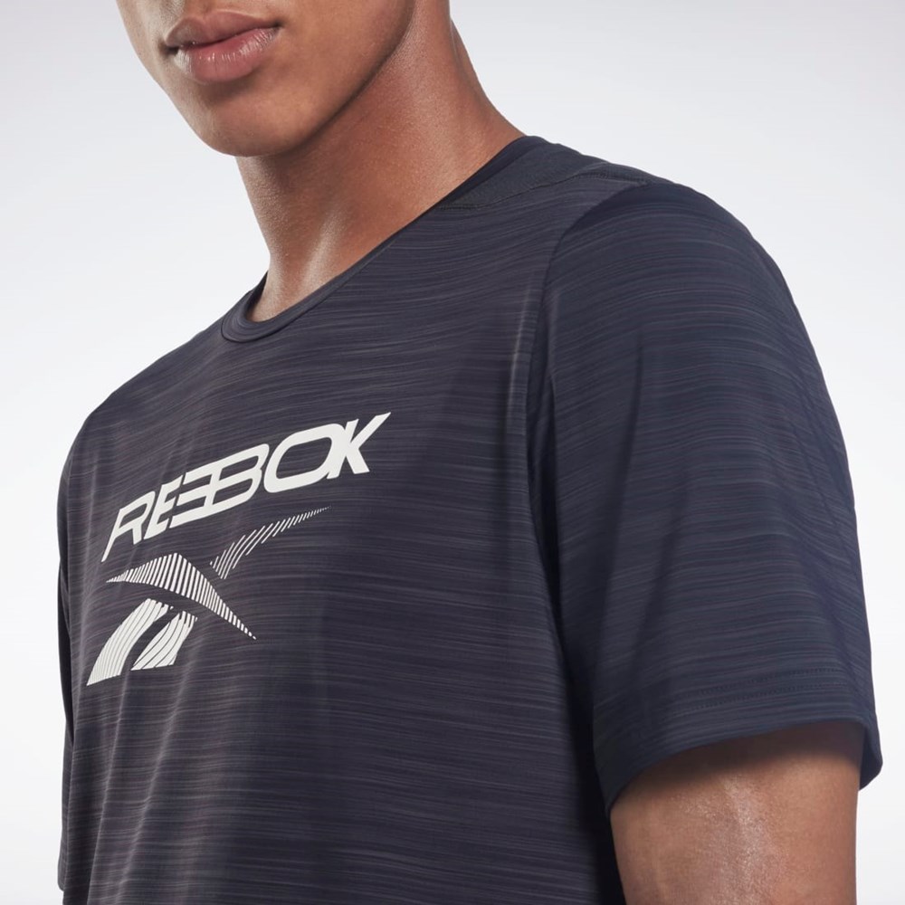 Reebok ACTIVCHILL Grafisk Move T-Shirt Sort | XIV204596