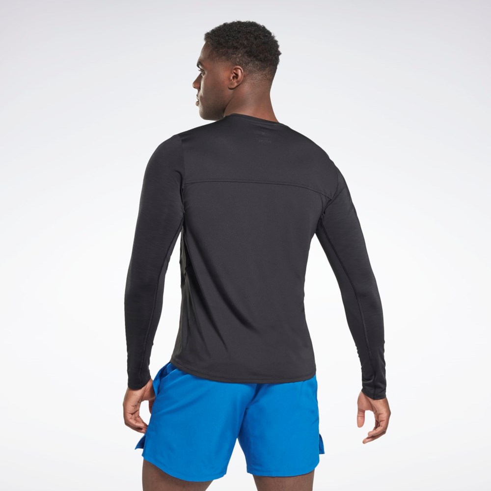 Reebok ACTIVCHILL Long Sleeve Athlete T-Shirt Sort | YNT497065