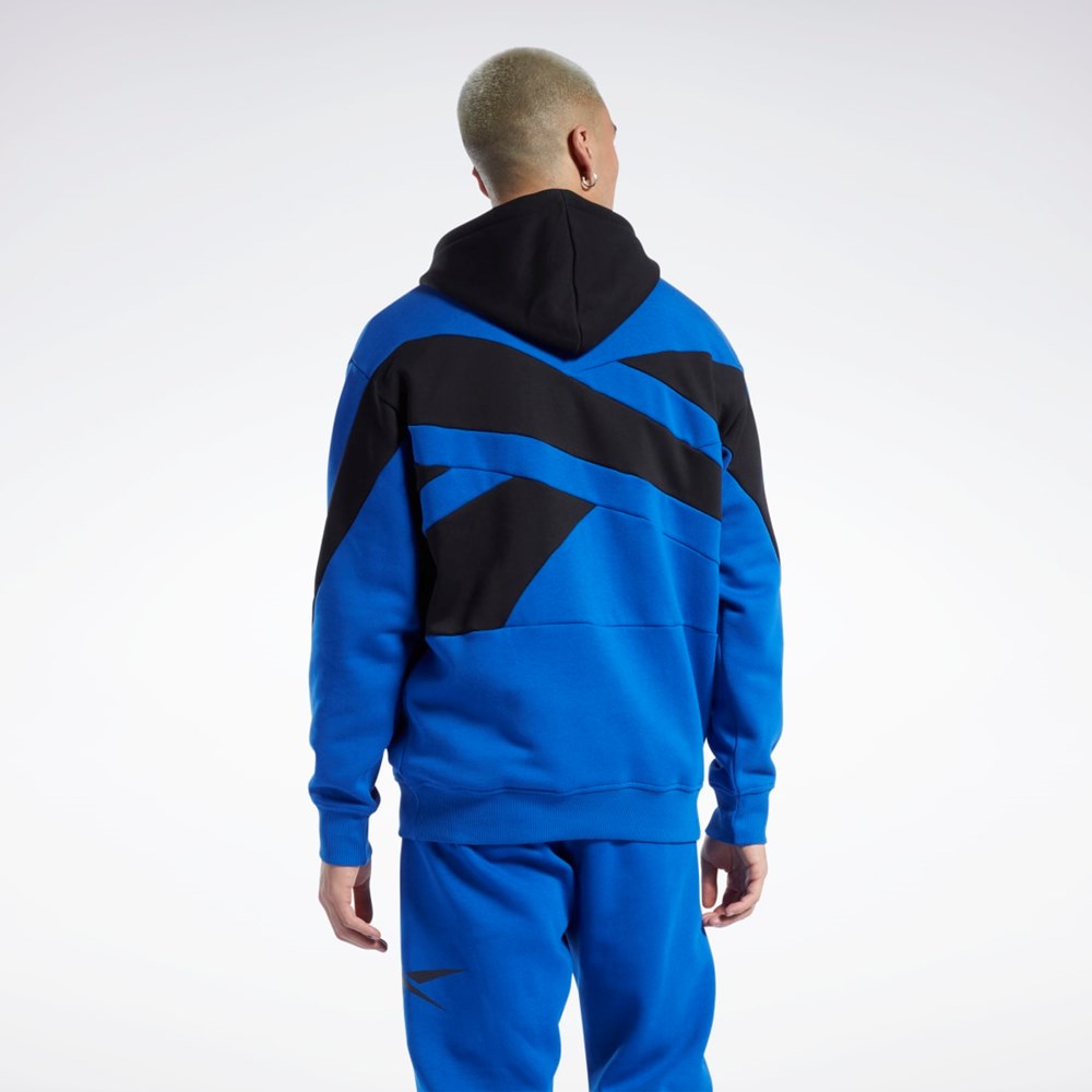 Reebok Basketball Back Vector Fleece Hoodie Blå | ODT697138