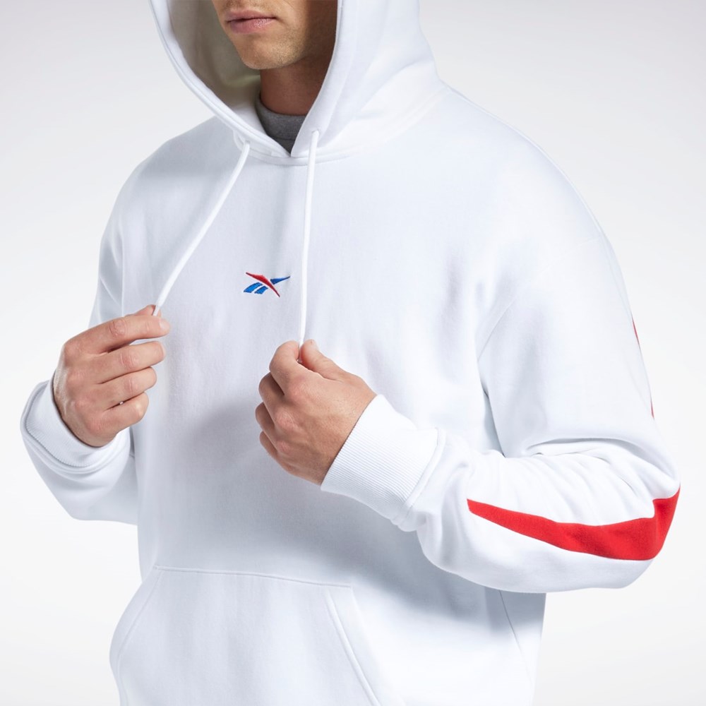 Reebok Basketball Reebok DNA Back Vector Hoodie Hvide | LOI425870