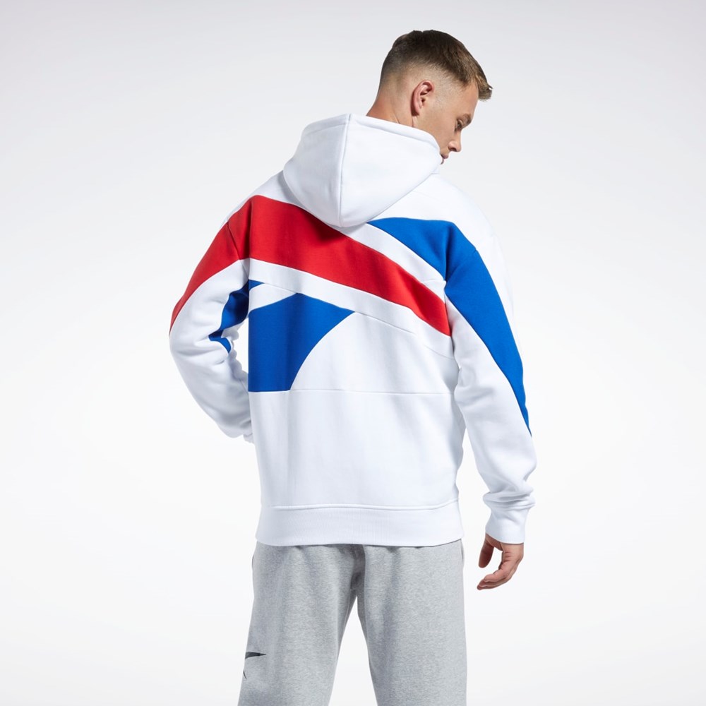 Reebok Basketball Reebok DNA Back Vector Hoodie Hvide | WRN906257