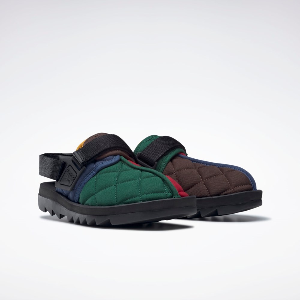 Reebok Beatnik Slides Blå Mørkebrune Rød | FVY984613