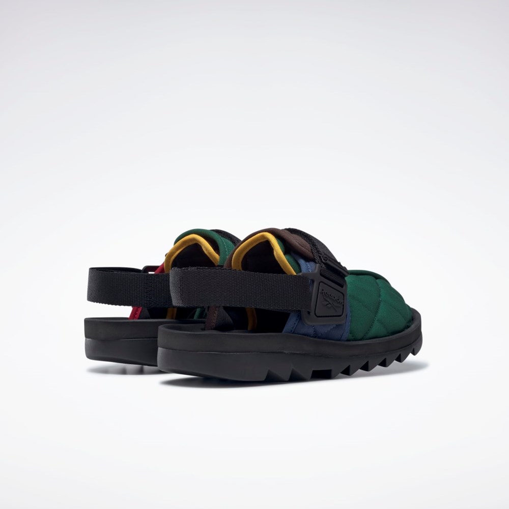 Reebok Beatnik Slides Blå Mørkebrune Rød | FVY984613