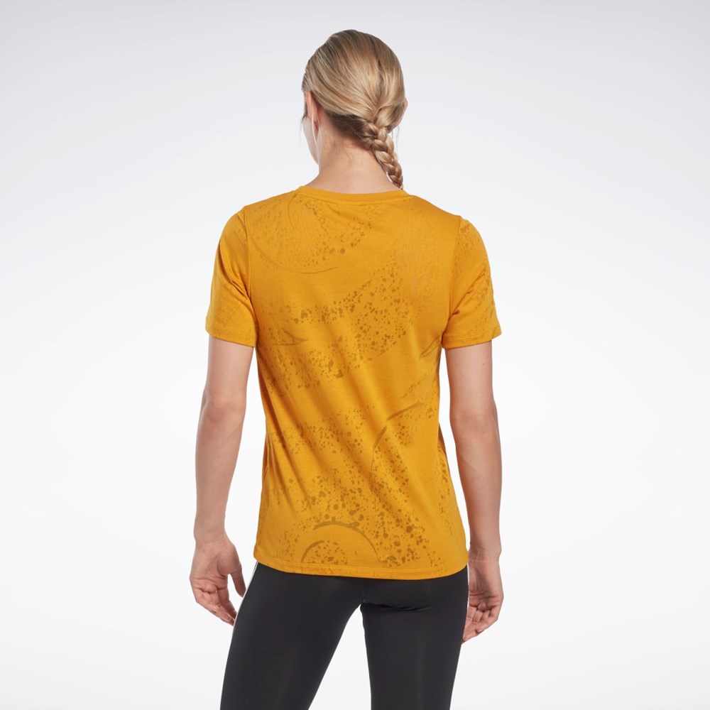 Reebok Burnout T-Shirt Bright Ochre | MLT289403