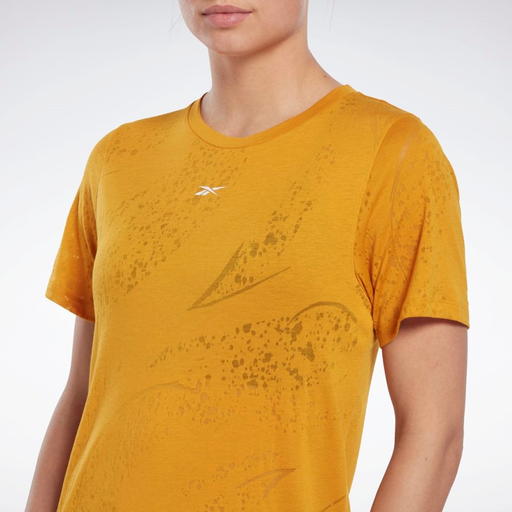 Reebok Burnout T-Shirt Bright Ochre | MLT289403