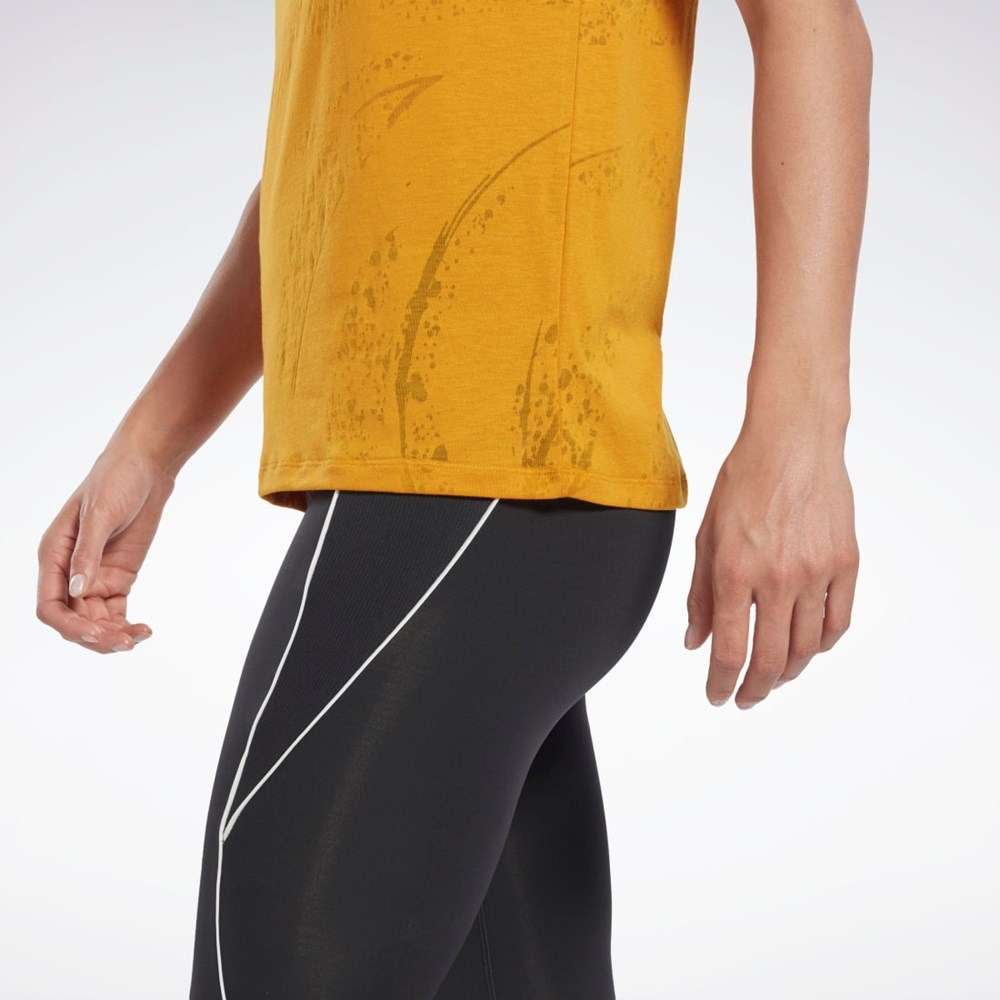 Reebok Burnout T-Shirt Bright Ochre | MLT289403