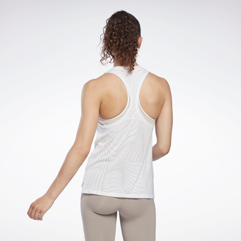 Reebok Burnout Tank Top Hvide | STO317985