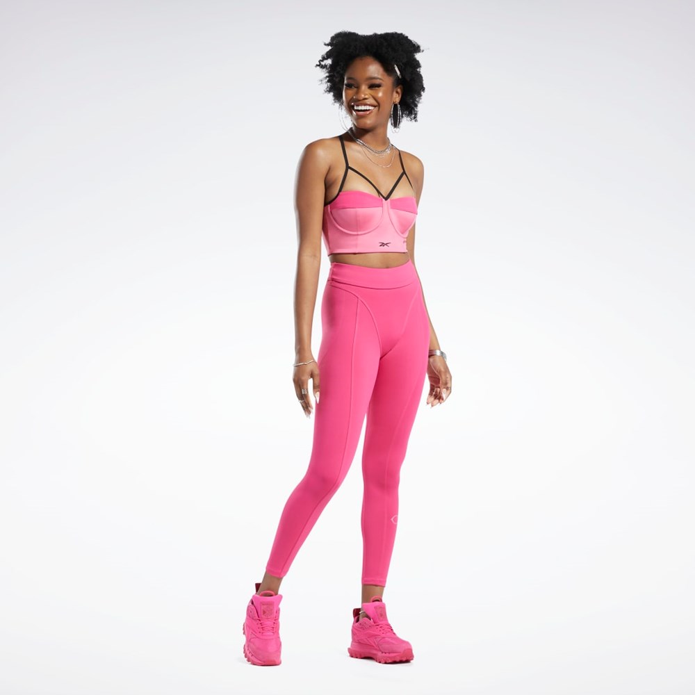 Reebok Cardi B Bralette Lyserød Lyserød | FBO049276