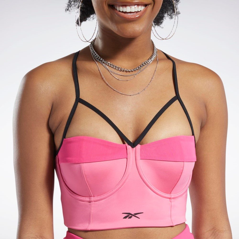 Reebok Cardi B Bralette Lyserød Lyserød | FBO049276