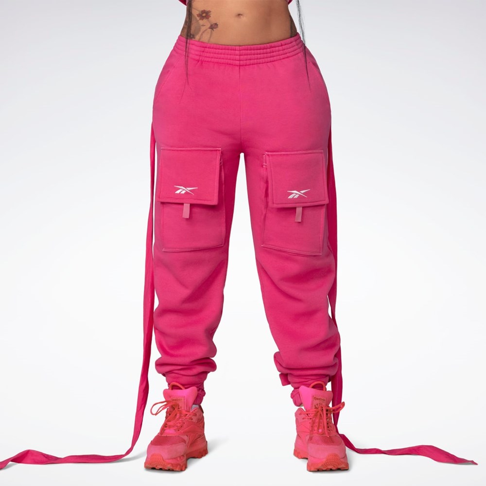 Reebok Cardi B Knit Pants Lyserød | UPD946837