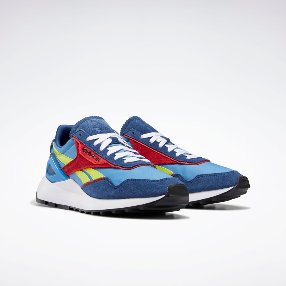 Reebok Classic Leather Legacy AZ Shoes Blå Gul Blå | HVE627019