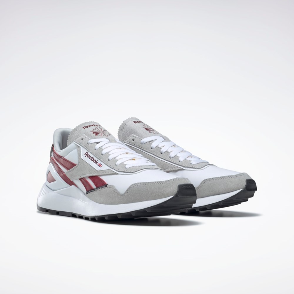 Reebok Classic Leather Legacy AZ Shoes Hvide Grå Bordeaux | WNL732894