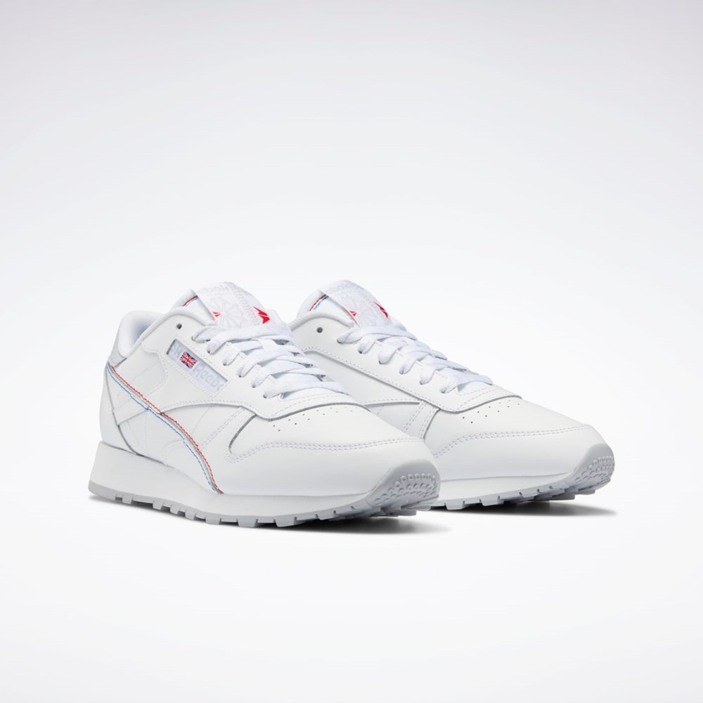 Reebok Classic Leather Make It Yours Shoes Hvide Hvide Blå | QVO608134