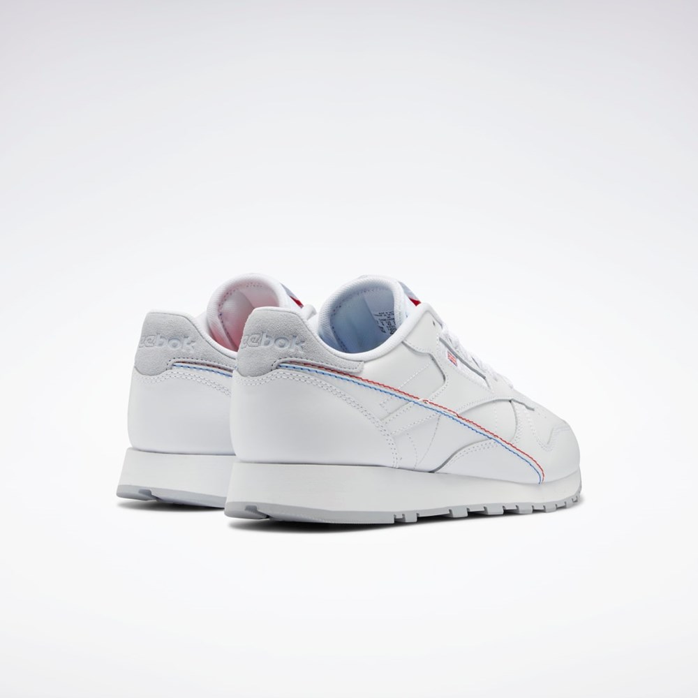 Reebok Classic Leather Make It Yours Shoes Hvide Hvide Blå | QVO608134