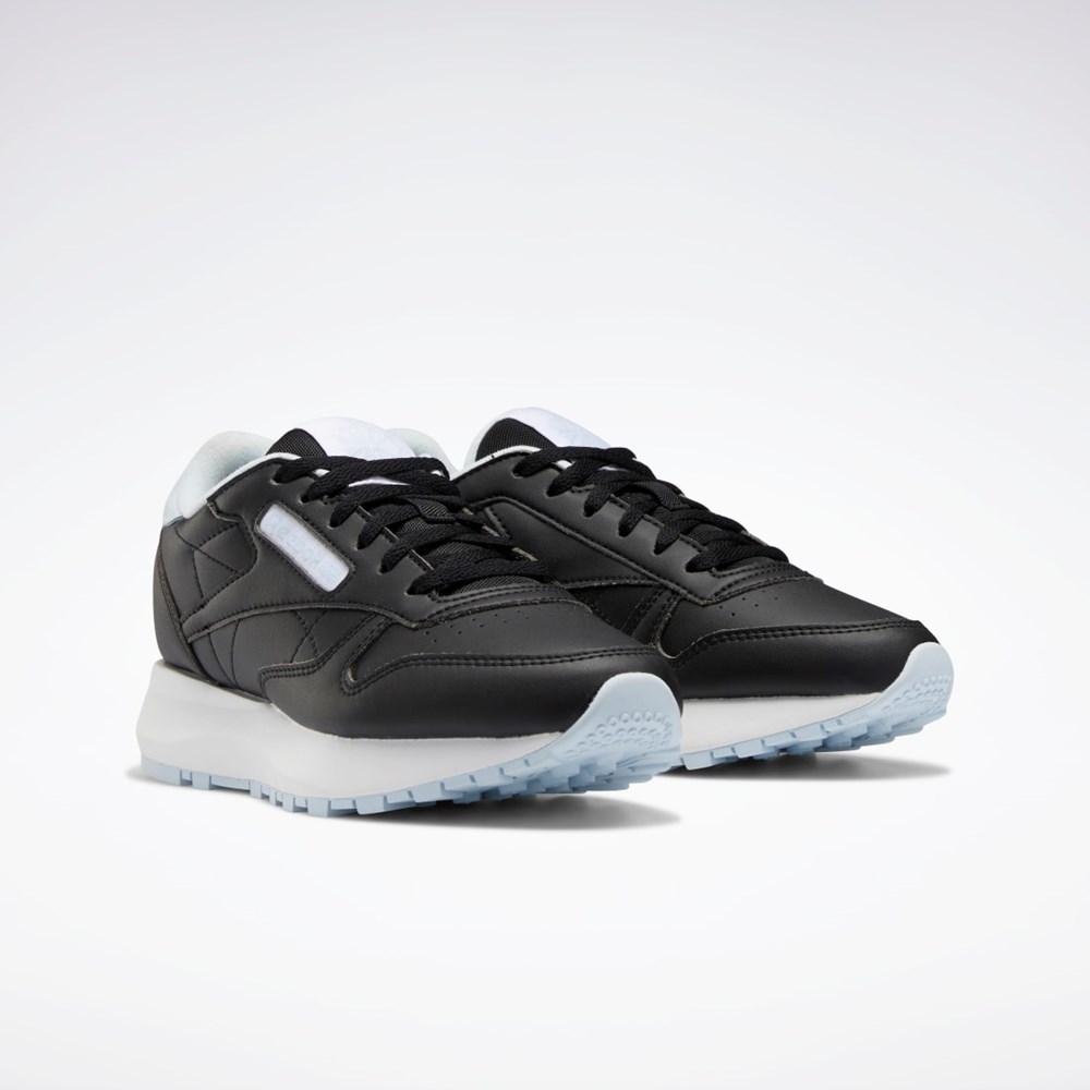 Reebok Classic Leather SP Shoes - Grade School Sort Blå Hvide | UOC139240