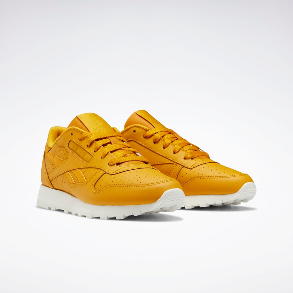 Reebok Classic Leather Shoes Bright Ochre / Bright Ochre / Chalk | SRP297140