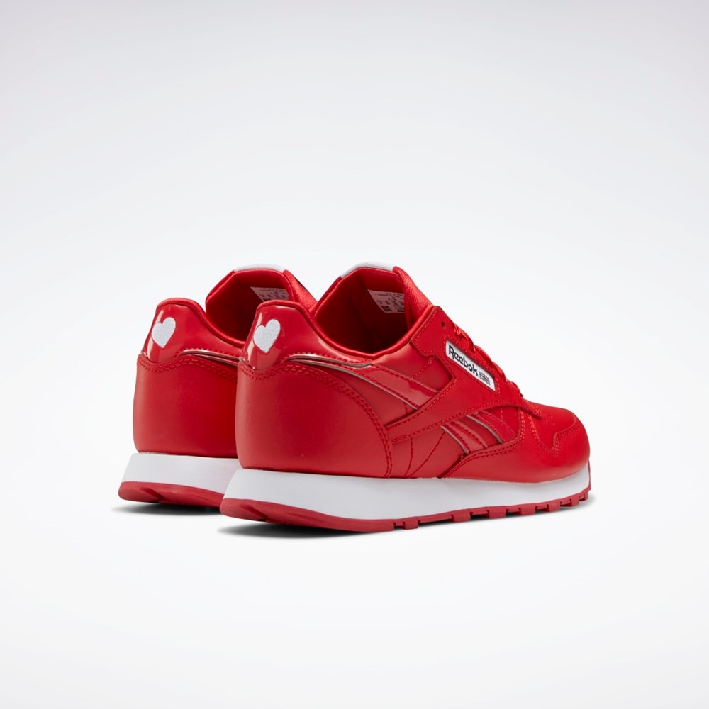 Reebok Classic Leather Shoes - Grade School Rød Rød Hvide | TDK473019