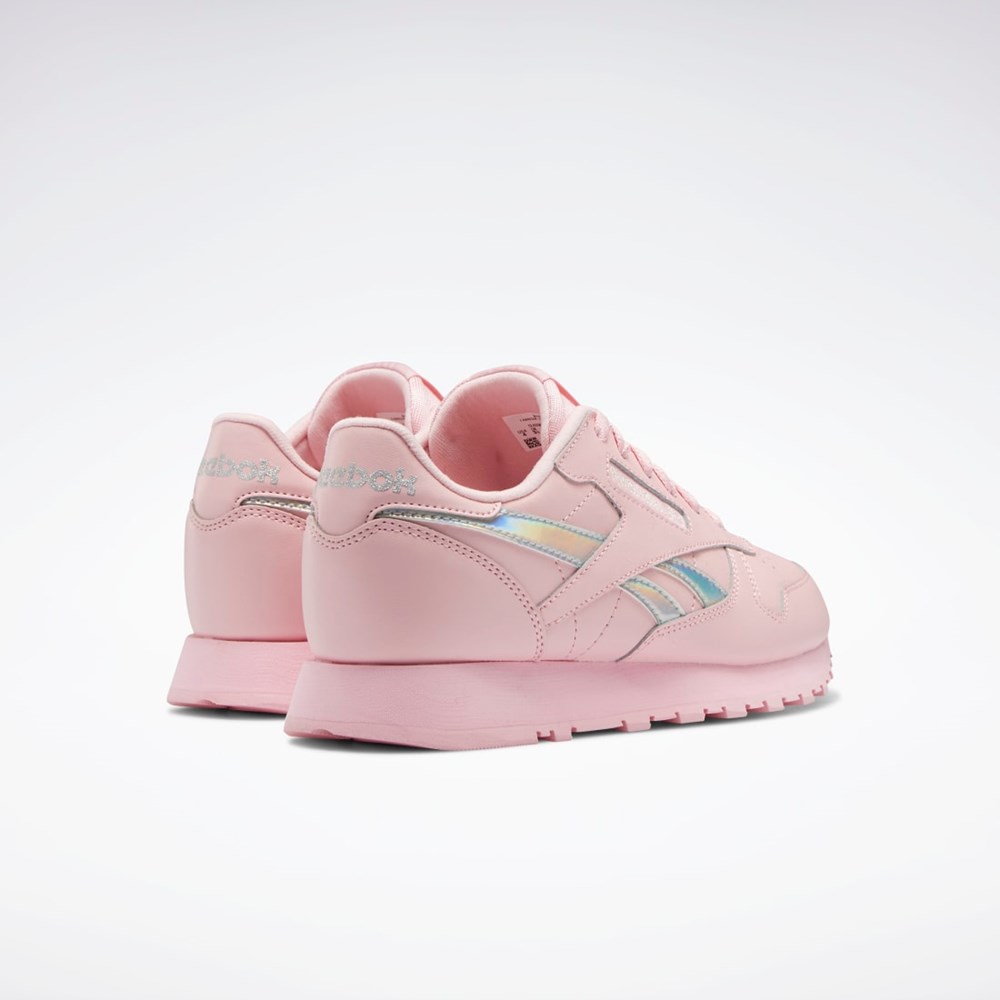 Reebok Classic Leather Shoes - Grade School Lyserød Lyserød Lyserød | XOL694537