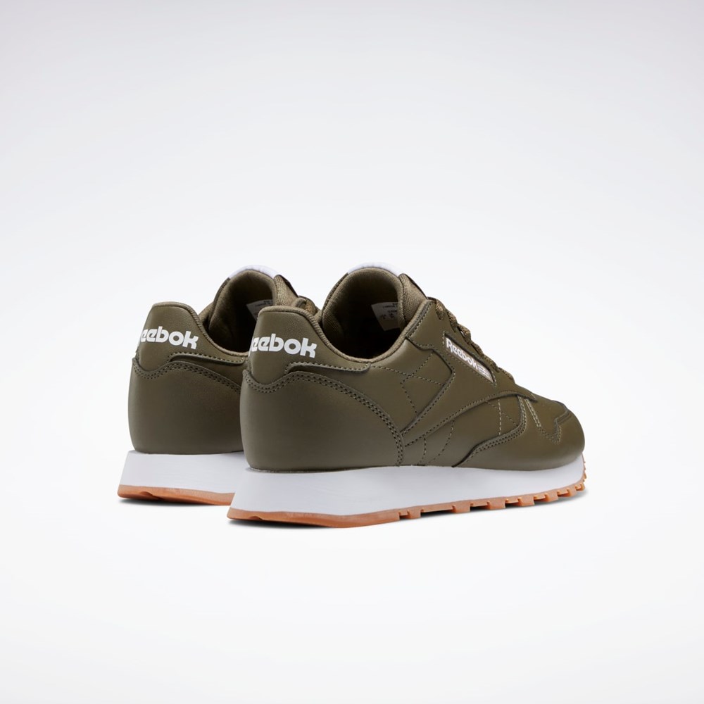 Reebok Classic Leather Shoes - Grade School Grøn Grøn Grøn | YSE257934