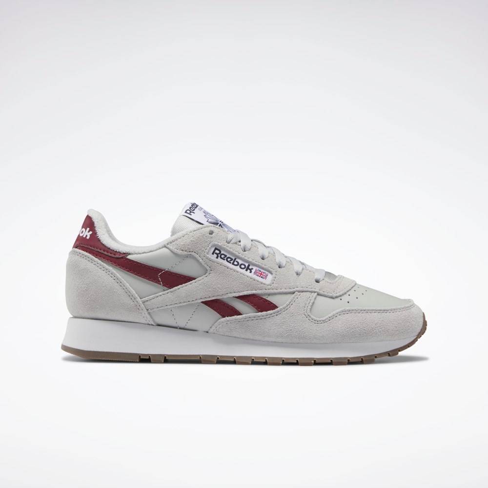 Reebok Classic Leather Shoes Grå Grå Bordeaux | CPJ684972