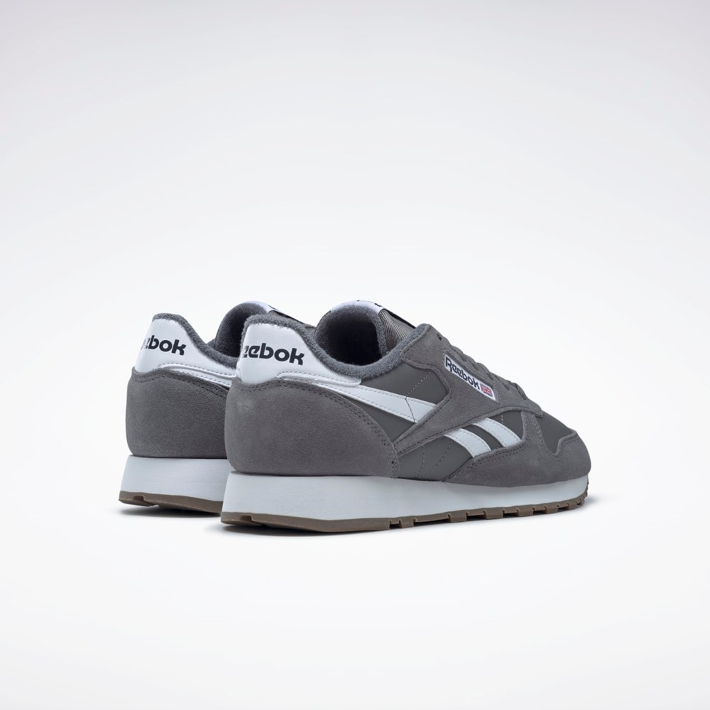 Reebok Classic Leather Shoes Grå Grå Hvide | EDH301679