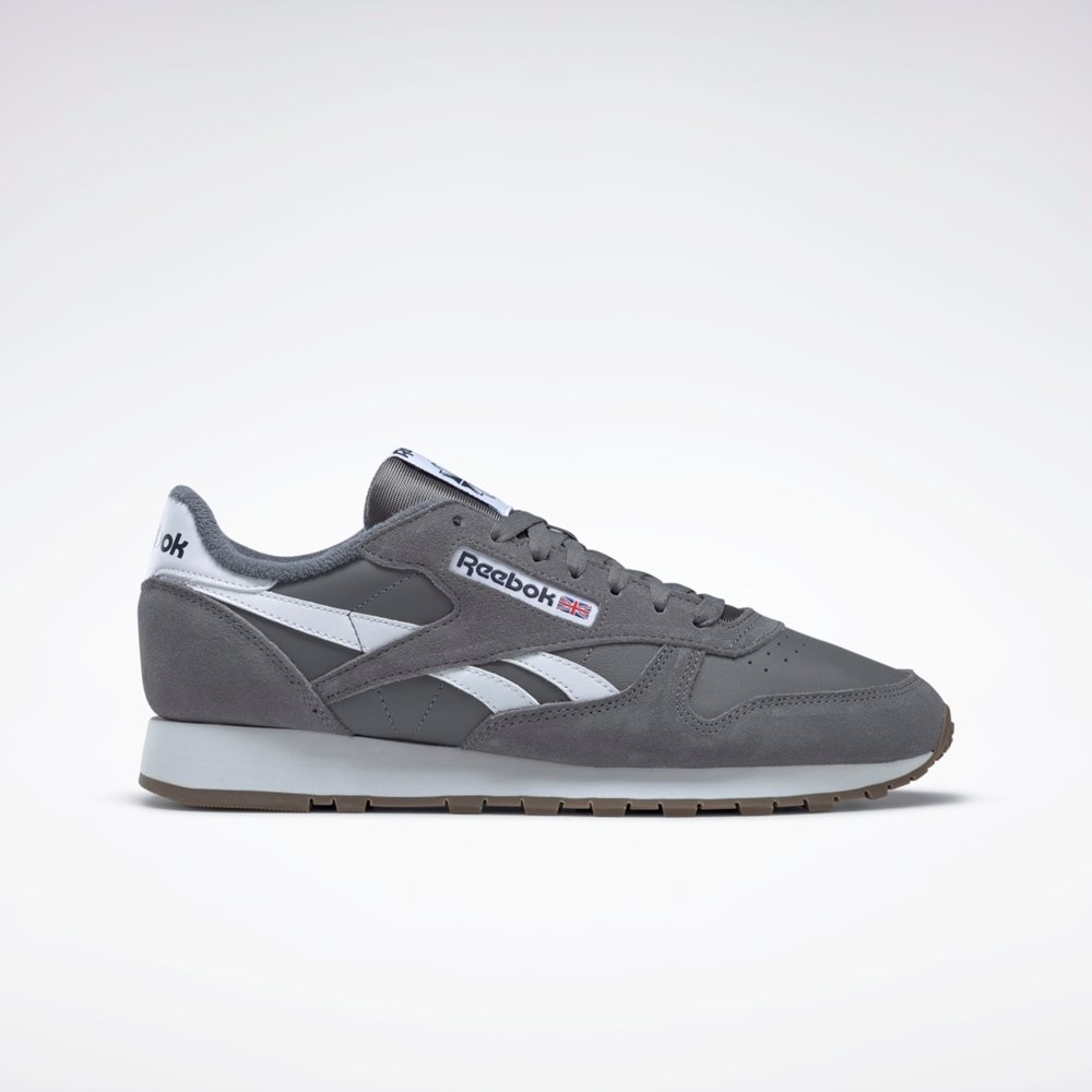 Reebok Classic Leather Shoes Grå Grå Hvide | EDH301679