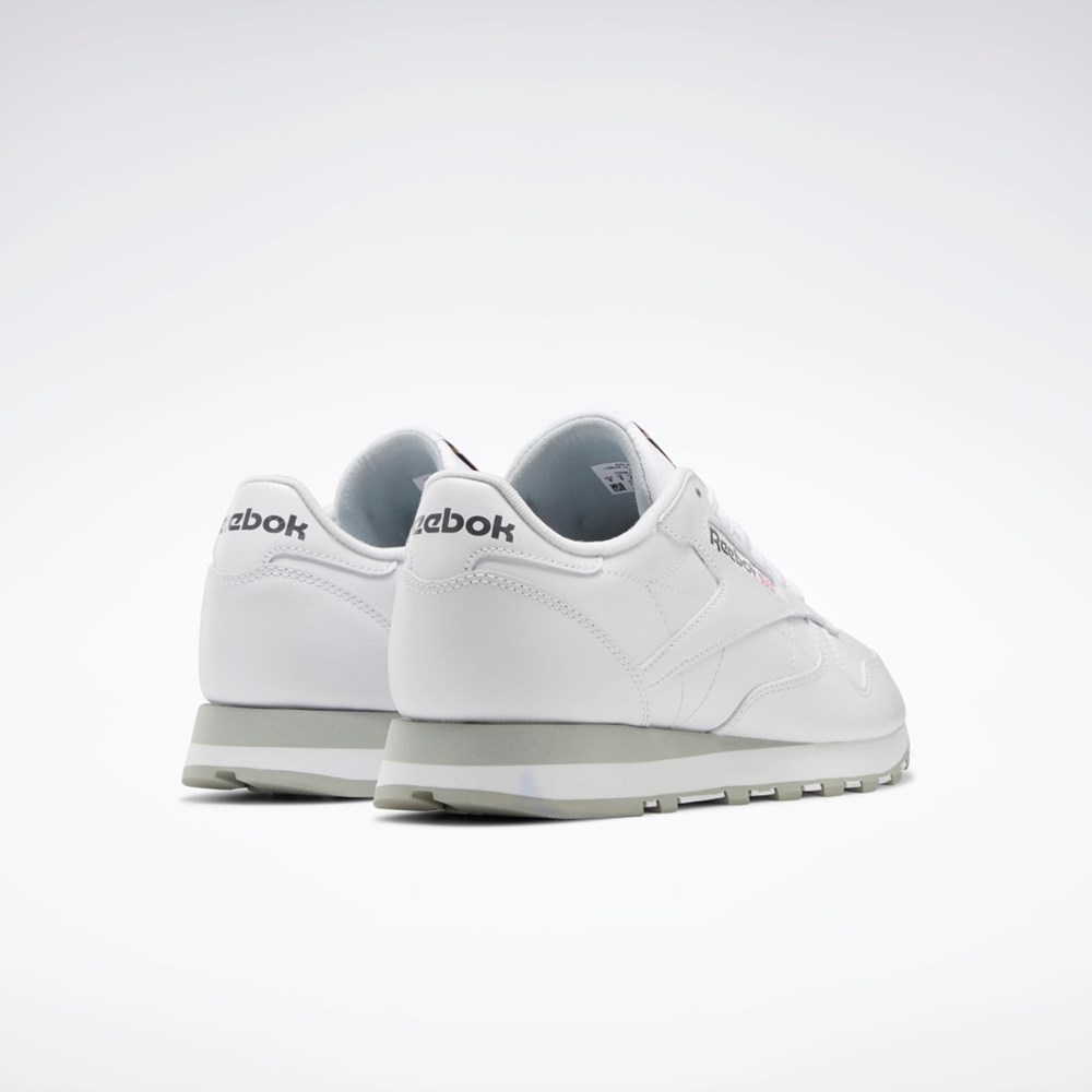 Reebok Classic Leather Shoes Hvide Grå Grå | ZPF859247