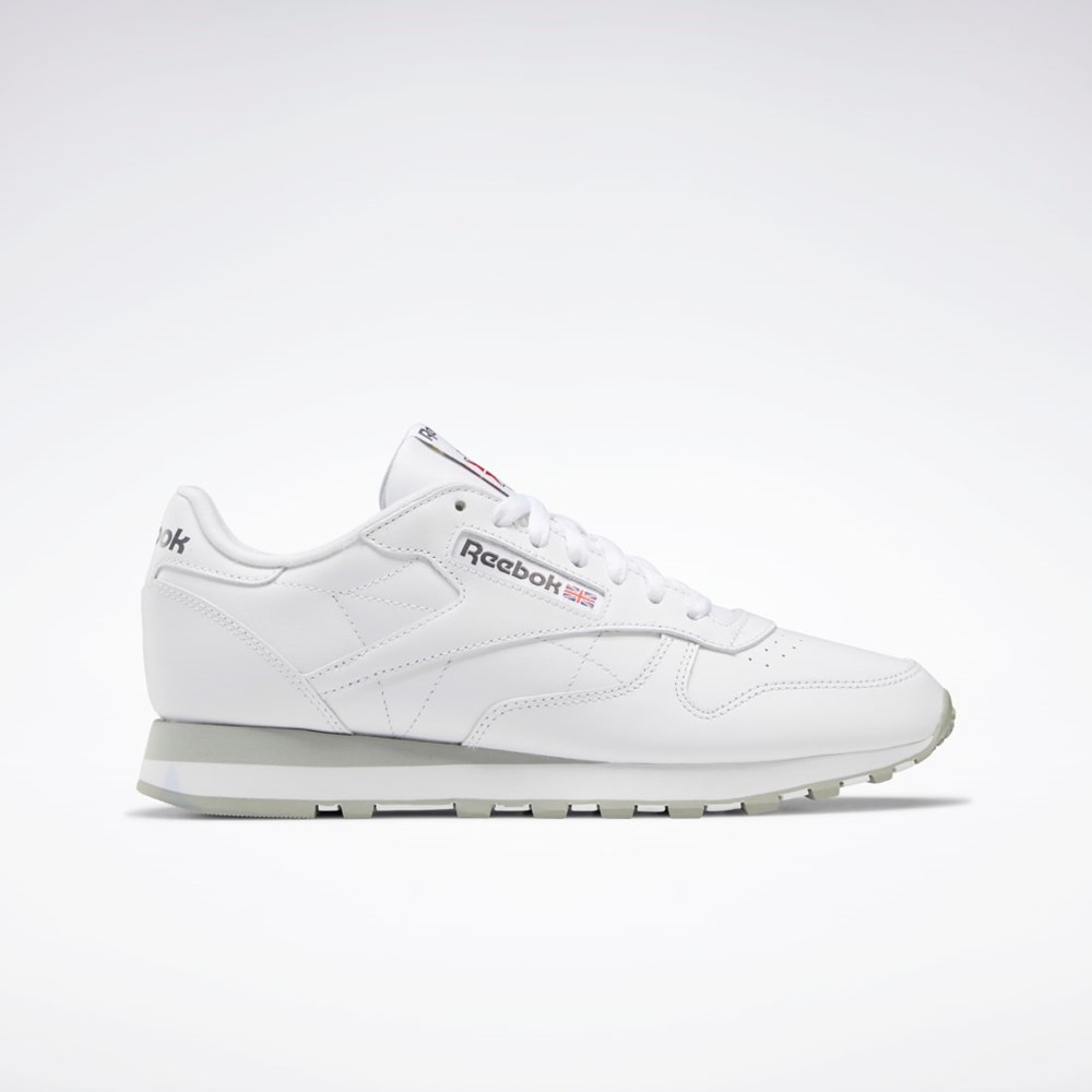 Reebok Classic Leather Shoes Hvide Grå Grå | ZPF859247