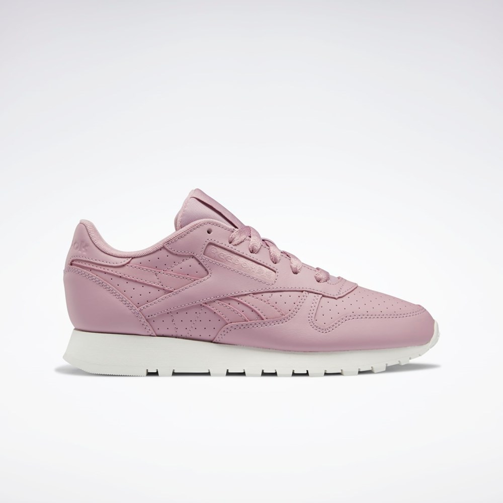 Reebok Classic Leather Shoes Infused Lilac / Infused Lilac / Chalk | QAR082315