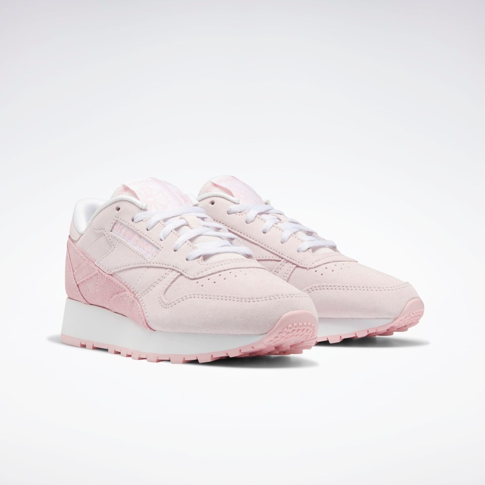 Reebok Classic Leather Shoes Lyserød Lyserød Hvide | SOD785961