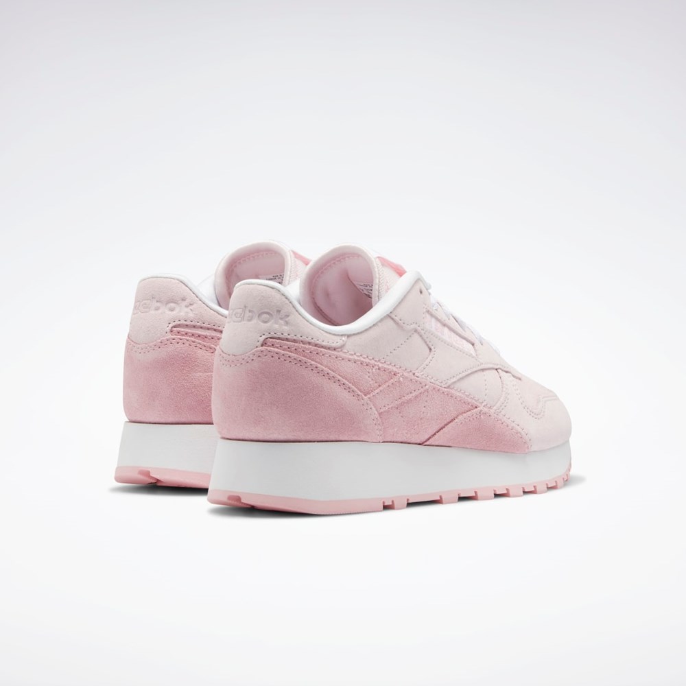 Reebok Classic Leather Shoes Lyserød Lyserød Hvide | SOD785961