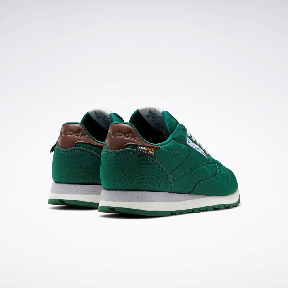 Reebok Classic Leather Shoes Mørkegrøn Brune | BEJ015342