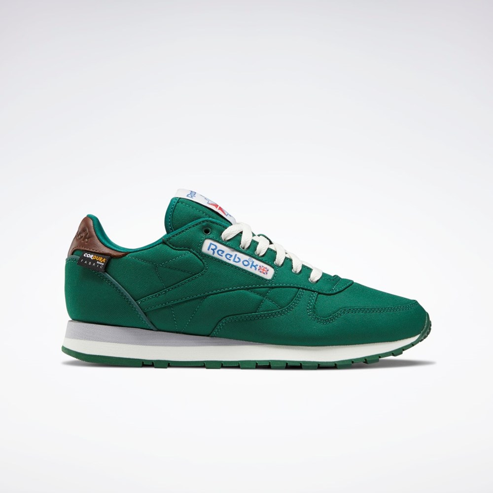 Reebok Classic Leather Shoes Mørkegrøn Brune | BEJ015342