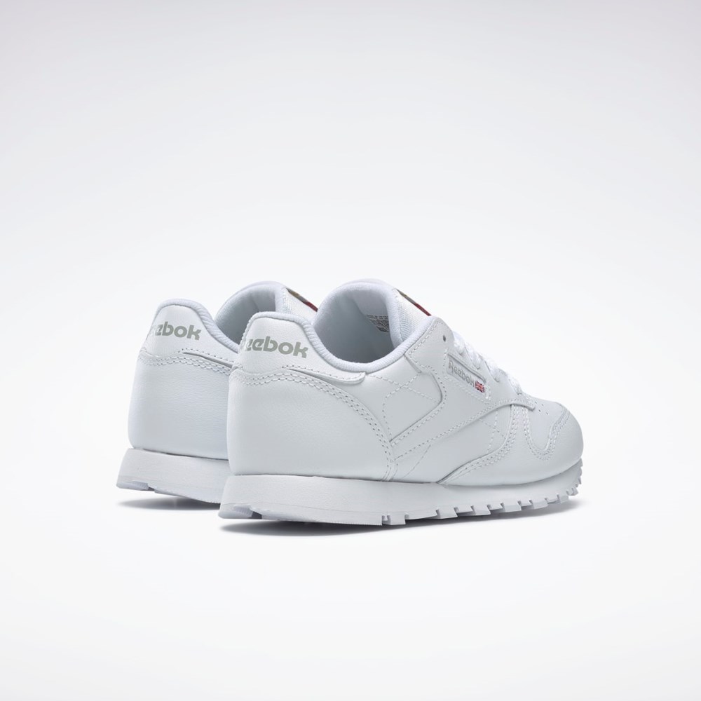 Reebok Classic Leather Shoes - Preschool Hvide | LBT265743