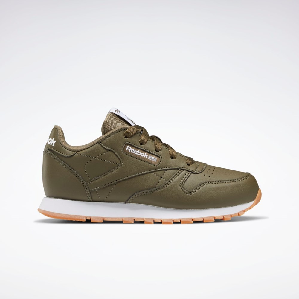 Reebok Classic Leather Shoes - Preschool Grøn Grøn Grøn | UGL935278