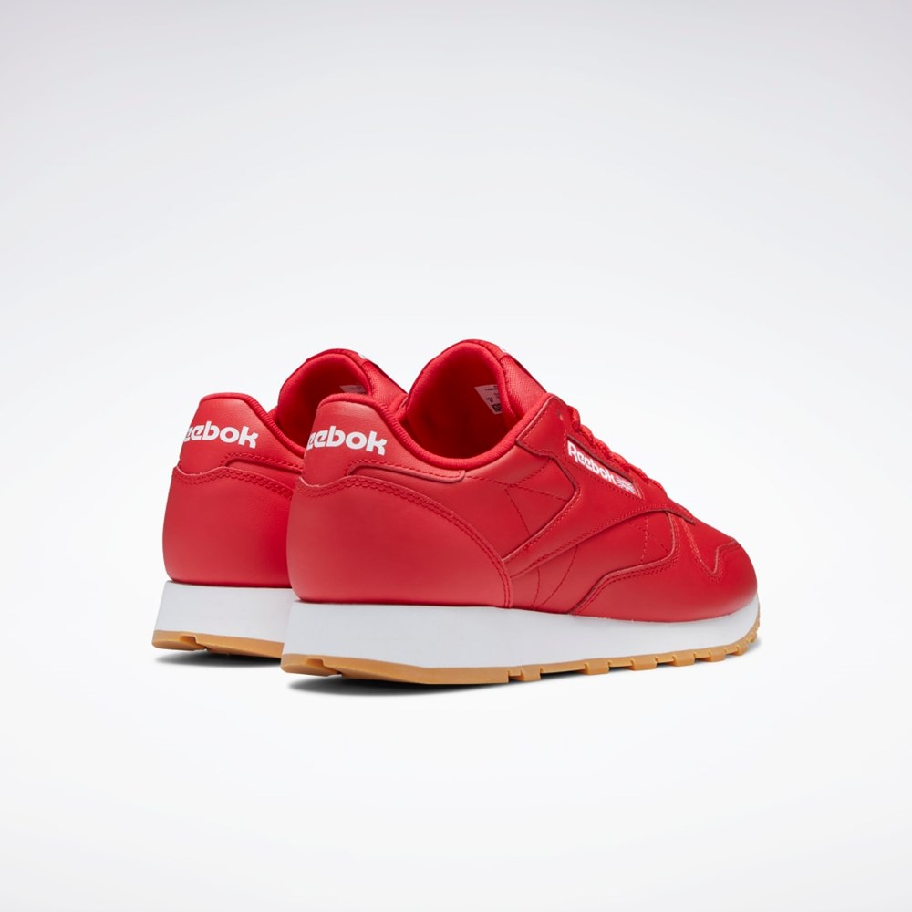 Reebok Classic Leather Shoes Rød Hvide | BAG153764