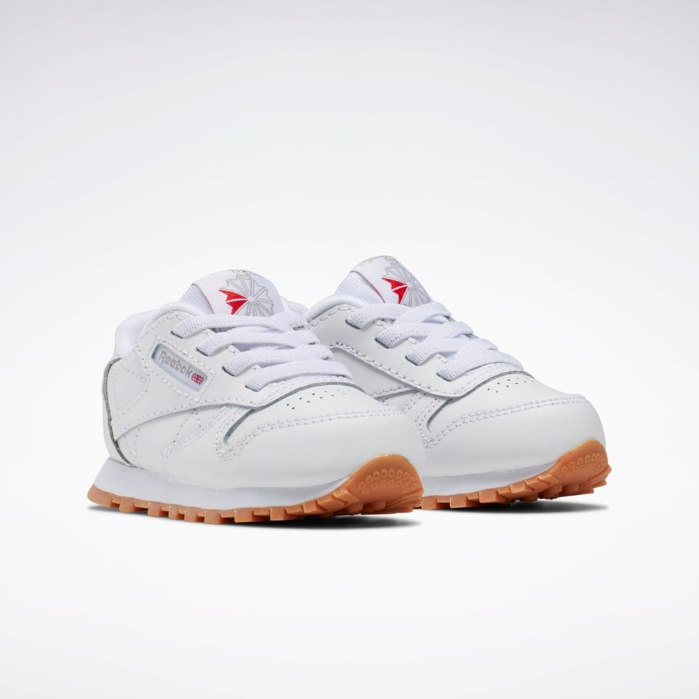 Reebok Classic Leather Shoes - Toddler Hvide Hvide | NLE497108