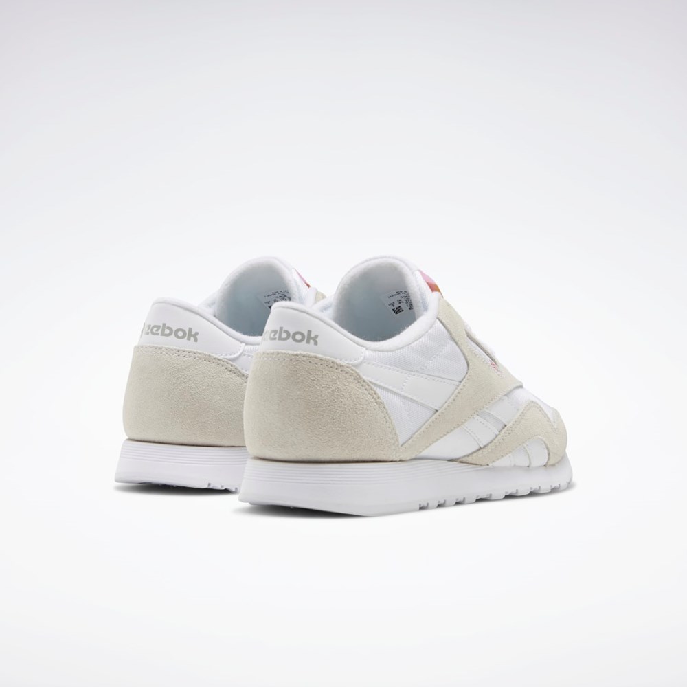 Reebok Classic Nylon Shoes Hvide Hvide Lysegrå | CLA260148