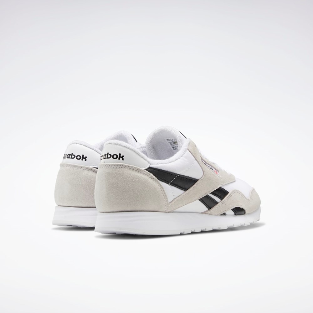 Reebok Classic Nylon Shoes Hvide Hvide Sort | RZL657432