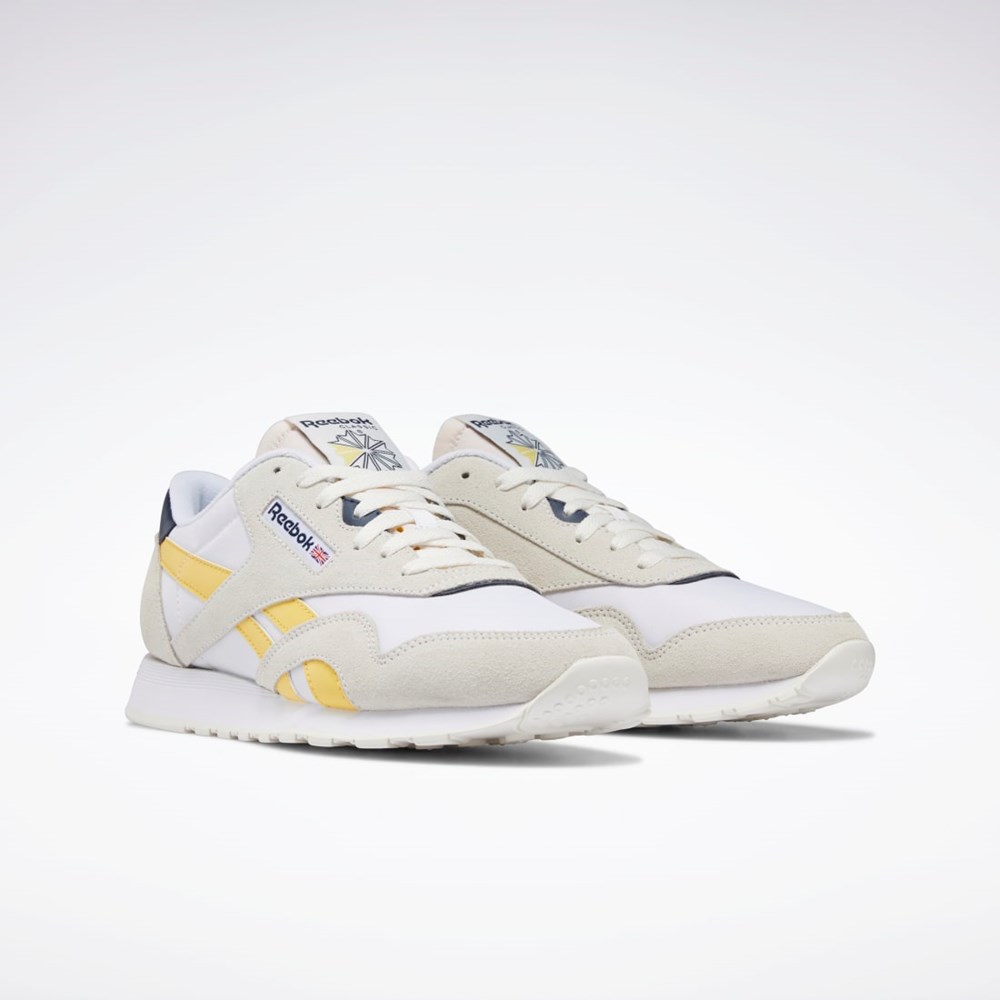 Reebok Classic Nylon Shoes Hvide Mørkeblå | MXV175693