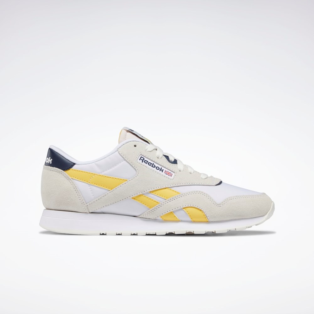 Reebok Classic Nylon Shoes Hvide Mørkeblå | MXV175693