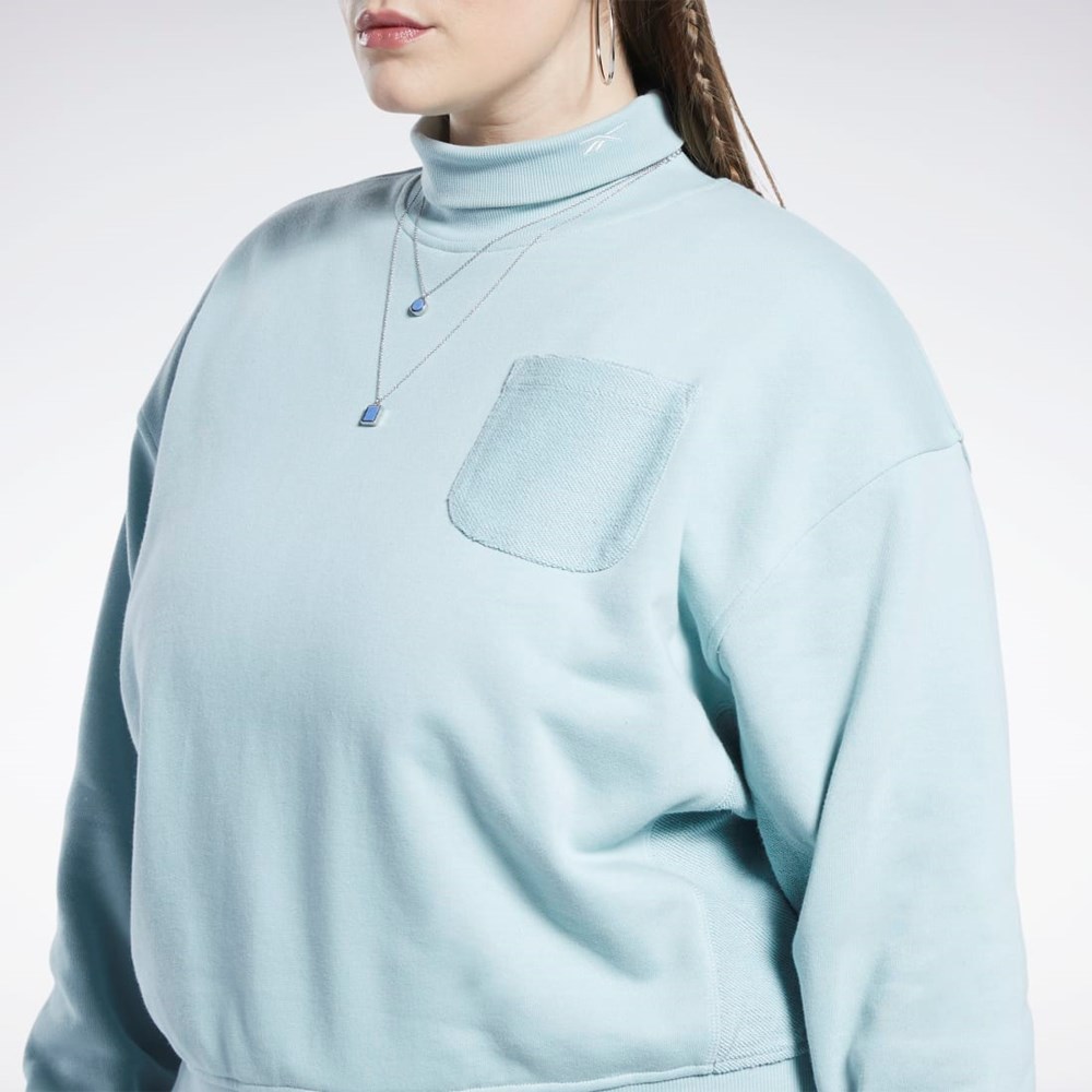 Reebok Classics Bomulds French Terry Sweatshirt (Plus Size) Grå | SPJ560843