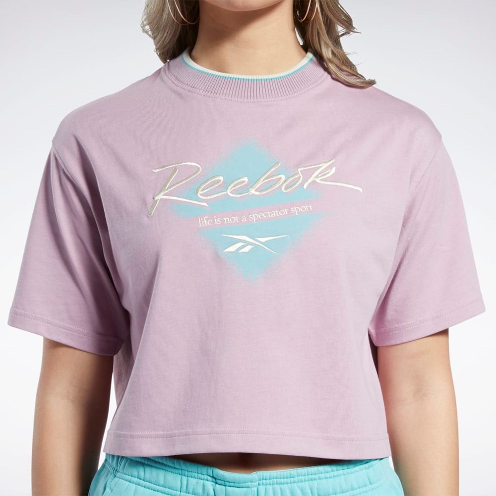 Reebok Classics Grafisk T-Shirt Infused Lilac | AHC186793