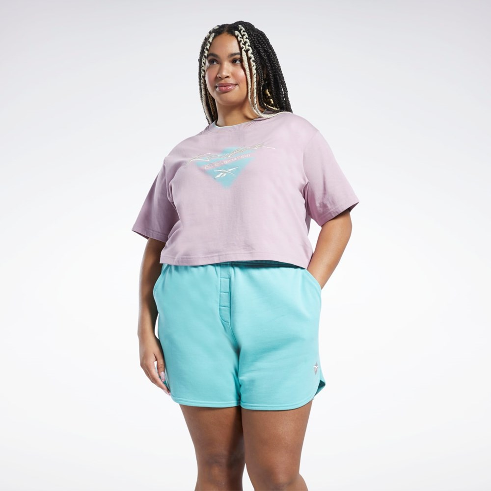 Reebok Classics Grafisk T-Shirt (Plus Size) Infused Lilac | LJH420167