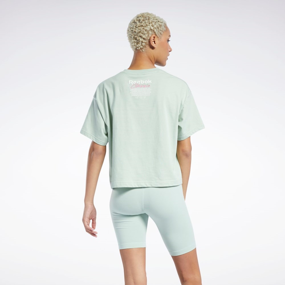 Reebok Classics Summer Grafisk T-Shirt Lyse | EKH637940