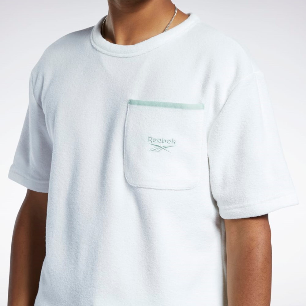 Reebok Classics Terry T-Shirt Chalk | IDW973805