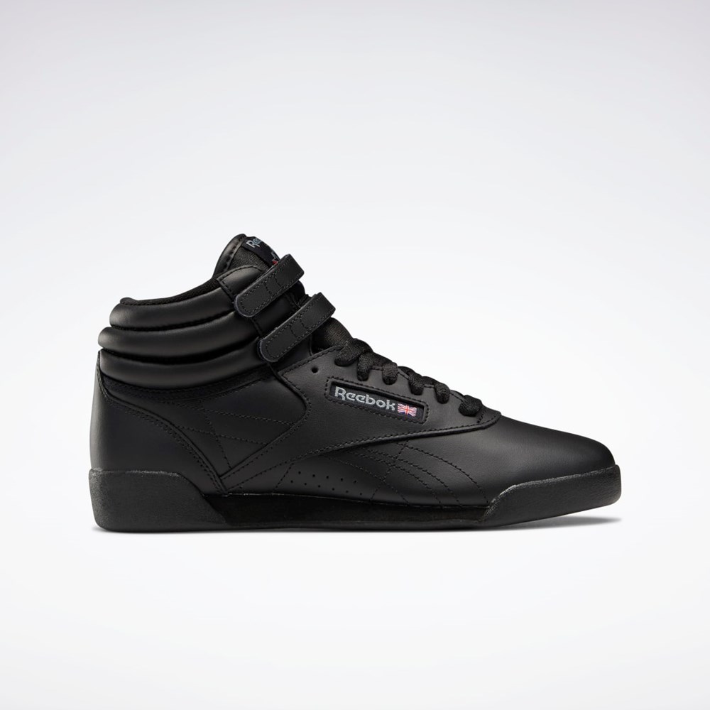 Reebok Freestyle Hi Shoes - Grade School Sort Grå | XEP289467