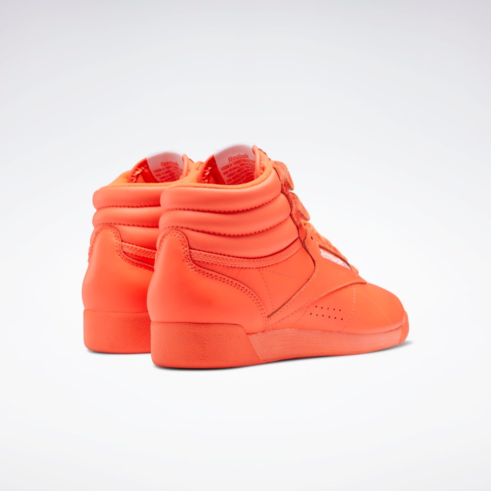 Reebok Freestyle Hi Shoes Orange Orange Hvide | HJS824019